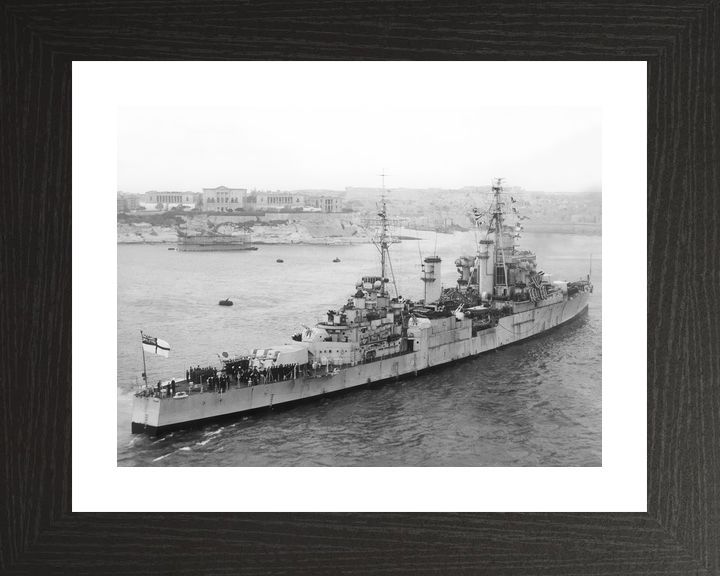 HMS Superb 25 Minotaur Class Light Cruiser Warship Valletta Malta Photo Print - Posters, Prints, & Visual Artwork - by Hampshire Prints (image 2 of 9)