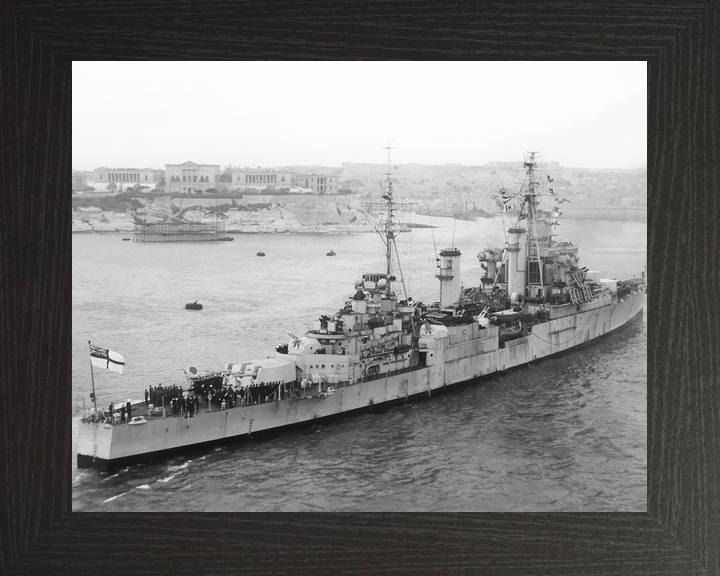HMS Superb 25 Minotaur Class Light Cruiser Warship Valletta Malta Photo Print - Posters, Prints, & Visual Artwork - by Hampshire Prints (image 3 of 9)