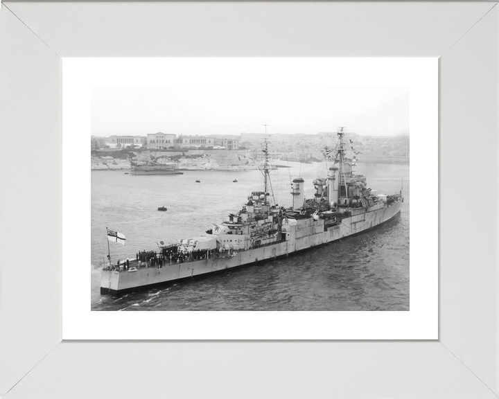HMS Superb 25 Minotaur Class Light Cruiser Warship Valletta Malta Photo Print - Posters, Prints, & Visual Artwork - by Hampshire Prints (image 4 of 9)