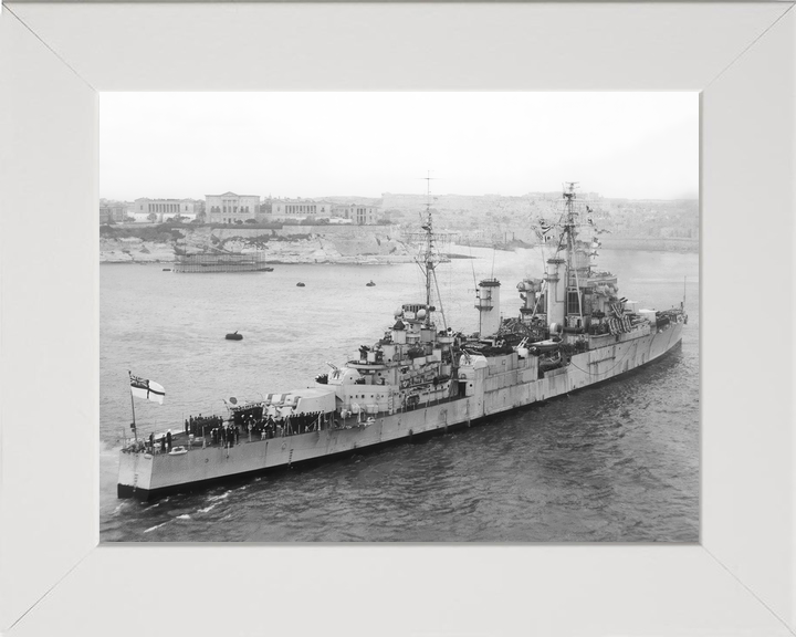 HMS Superb 25 Minotaur Class Light Cruiser Warship Valletta Malta Photo Print - Posters, Prints, & Visual Artwork - by Hampshire Prints (image 5 of 9)