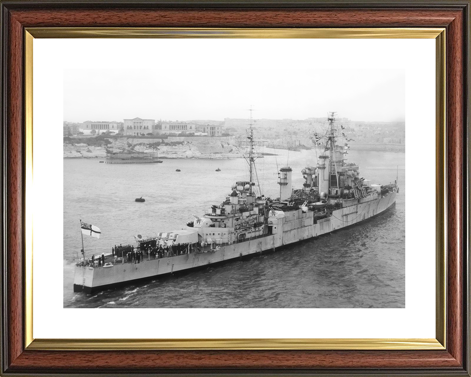 HMS Superb 25 Minotaur Class Light Cruiser Warship Valletta Malta Photo Print - Posters, Prints, & Visual Artwork - by Hampshire Prints (image 8 of 9)