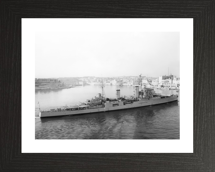 HMS Superb 25 Minotaur Class Light Cruiser Warship Entering Valletta Photo Print - Posters, Prints, & Visual Artwork - by Hampshire Prints (image 2 of 9)