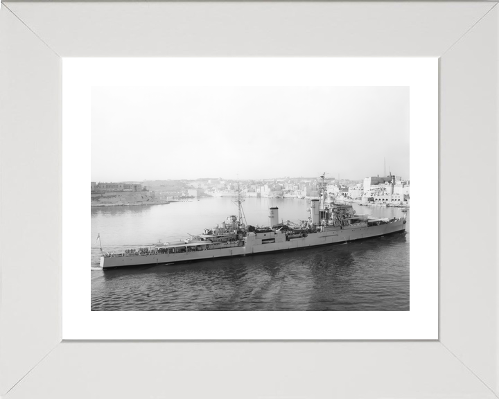 HMS Superb 25 Minotaur Class Light Cruiser Warship Entering Valletta Photo Print - Posters, Prints, & Visual Artwork - by Hampshire Prints (image 4 of 9)