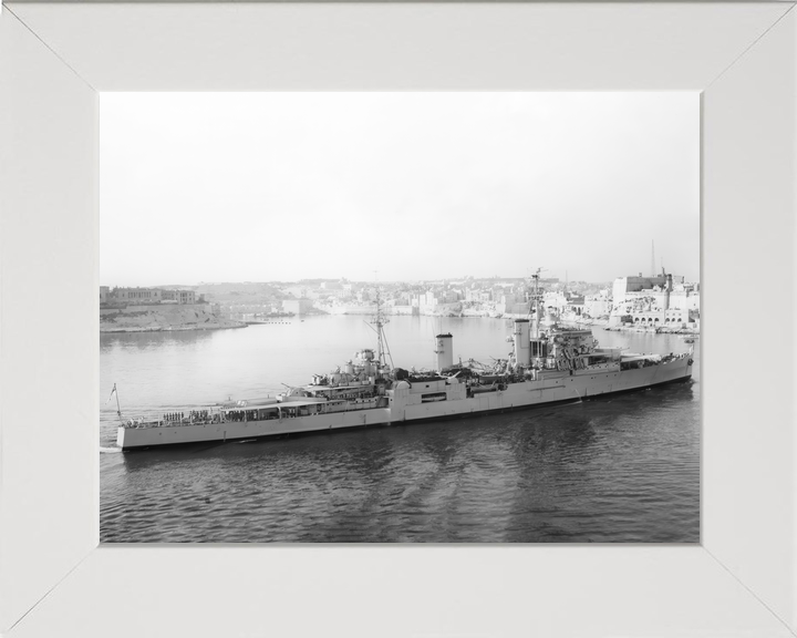 HMS Superb 25 Minotaur Class Light Cruiser Warship Entering Valletta Photo Print - Posters, Prints, & Visual Artwork - by Hampshire Prints (image 5 of 9)