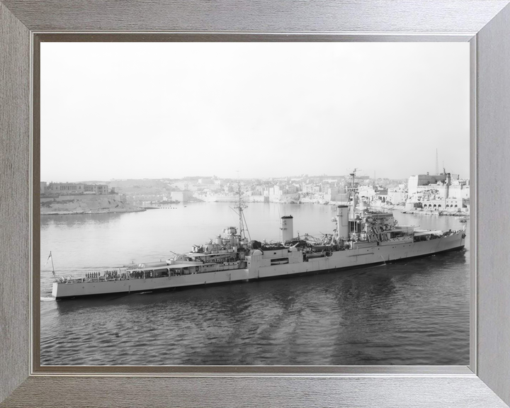 HMS Superb 25 Minotaur Class Light Cruiser Warship Entering Valletta Photo Print - Posters, Prints, & Visual Artwork - by Hampshire Prints (image 7 of 9)