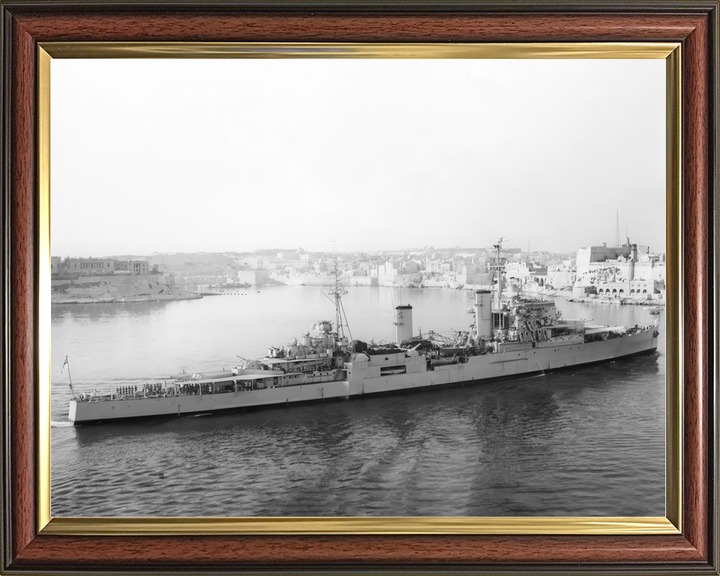 HMS Superb 25 Minotaur Class Light Cruiser Warship Entering Valletta Photo Print - Posters, Prints, & Visual Artwork - by Hampshire Prints (image 9 of 9)