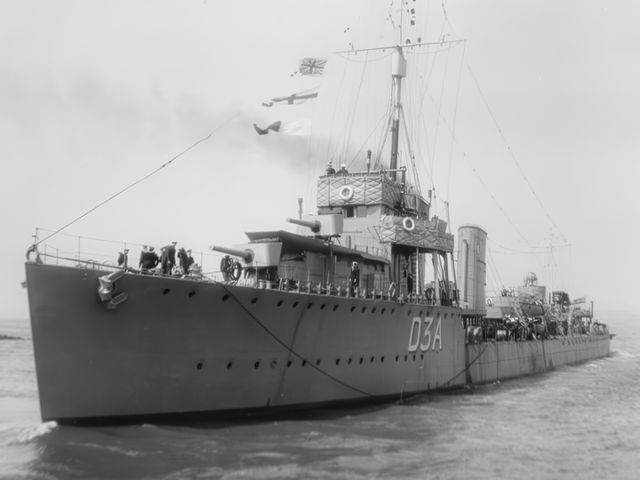 HMS Wallace D3A Thornycroft Type Flotilla Leader 1919