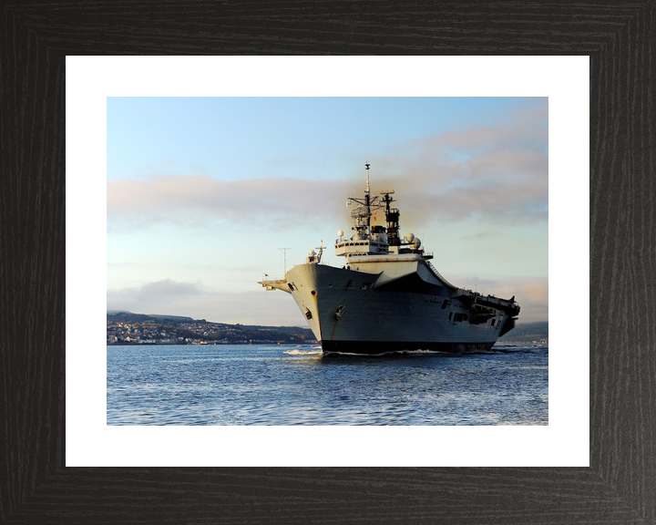 HMS Illustrious (R06) Royal Navy Invincible Class Aircraft Carrier At Sunset Photo Print Wall Art Decor - Posters, Prints, & Visual Artwork - by Hampshire Prints (image 2 of 9)
