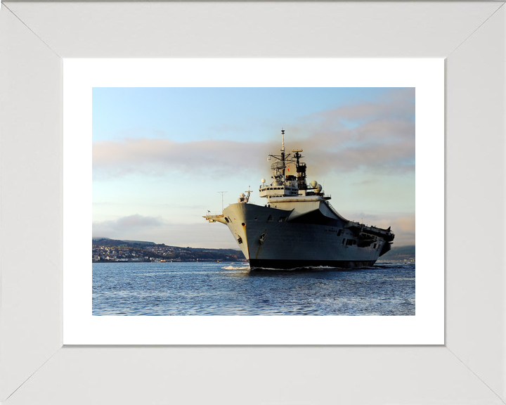 HMS Illustrious (R06) Royal Navy Invincible Class Aircraft Carrier At Sunset Photo Print Wall Art Decor - Posters, Prints, & Visual Artwork - by Hampshire Prints (image 4 of 9)