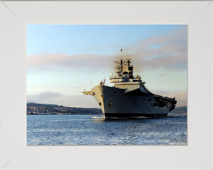HMS Illustrious (R06) Royal Navy Invincible Class Aircraft Carrier At Sunset Photo Print Wall Art Decor - Posters, Prints, & Visual Artwork - by Hampshire Prints (image 5 of 9)