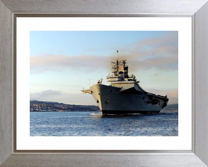 HMS Illustrious (R06) Royal Navy Invincible Class Aircraft Carrier At Sunset Photo Print Wall Art Decor - Posters, Prints, & Visual Artwork - by Hampshire Prints (image 6 of 9)