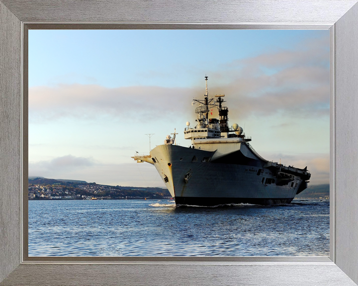 HMS Illustrious (R06) Royal Navy Invincible Class Aircraft Carrier At Sunset Photo Print Wall Art Decor - Posters, Prints, & Visual Artwork - by Hampshire Prints (image 7 of 9)