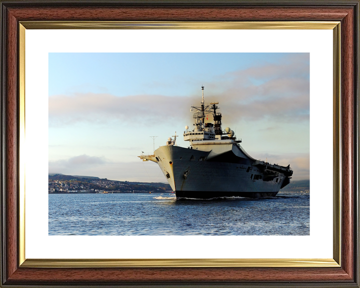 HMS Illustrious (R06) Royal Navy Invincible Class Aircraft Carrier At Sunset Photo Print Wall Art Decor - Posters, Prints, & Visual Artwork - by Hampshire Prints (image 8 of 9)
