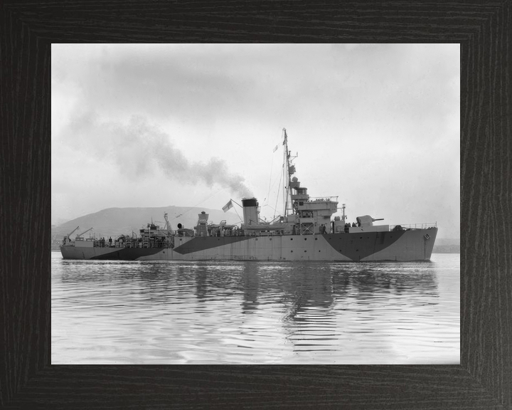 HMS Rinaldo J225 Algerine Class Minesweeper Starboard View Photo Print - Posters, Prints, & Visual Artwork - by Hampshire Prints (image 3 of 9)