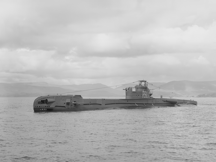 HMS Tabard P342 T Class Submarine 1950