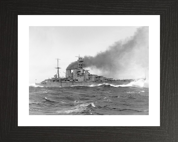HMS Hood (51) Royal Navy Admiral Class Battlecruiser Underway Starboard Side View Photo Print Wall Art Decor - Posters, Prints, & Visual Artwork - by Hampshire Prints (image 2 of 9)