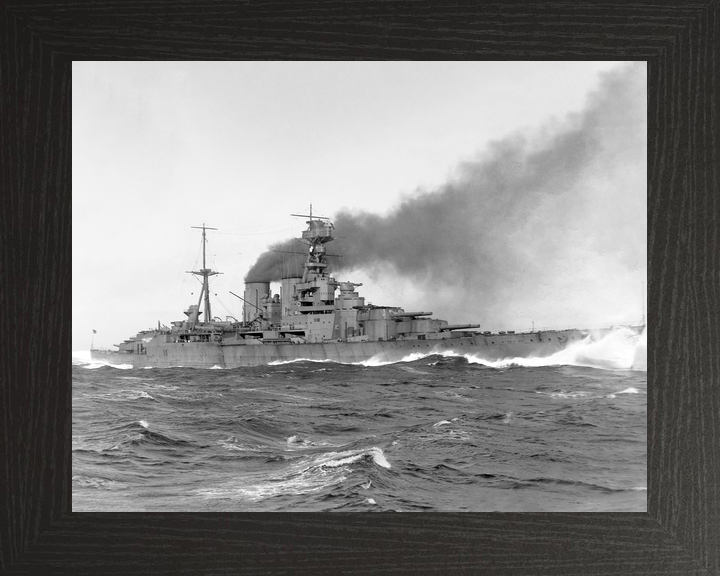 HMS Hood (51) Royal Navy Admiral Class Battlecruiser Underway Starboard Side View Photo Print Wall Art Decor - Posters, Prints, & Visual Artwork - by Hampshire Prints (image 3 of 9)