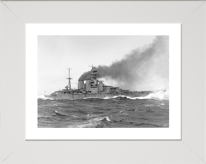 HMS Hood (51) Royal Navy Admiral Class Battlecruiser Underway Starboard Side View Photo Print Wall Art Decor - Posters, Prints, & Visual Artwork - by Hampshire Prints (image 4 of 9)