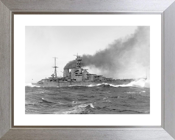 HMS Hood (51) Royal Navy Admiral Class Battlecruiser Underway Starboard Side View Photo Print Wall Art Decor - Posters, Prints, & Visual Artwork - by Hampshire Prints (image 6 of 9)
