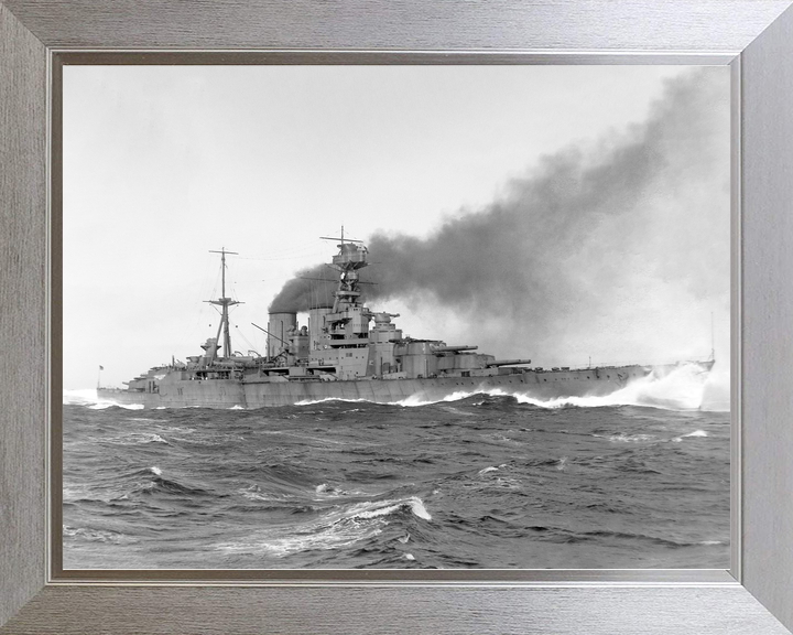 HMS Hood (51) Royal Navy Admiral Class Battlecruiser Underway Starboard Side View Photo Print Wall Art Decor - Posters, Prints, & Visual Artwork - by Hampshire Prints (image 7 of 9)