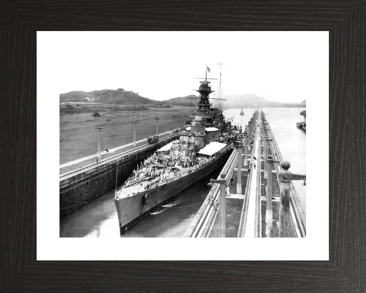 HMS Hood (51) Royal Navy Admiral Class Battlecruiser Bow View Photo Print Wall Art Decor - Posters, Prints, & Visual Artwork - by Hampshire Prints (image 2 of 9)