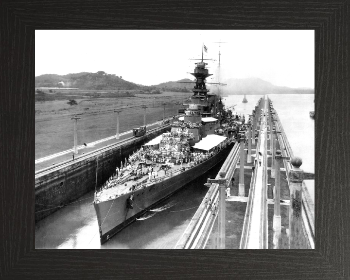 HMS Hood (51) Royal Navy Admiral Class Battlecruiser Bow View Photo Print Wall Art Decor - Posters, Prints, & Visual Artwork - by Hampshire Prints (image 3 of 9)
