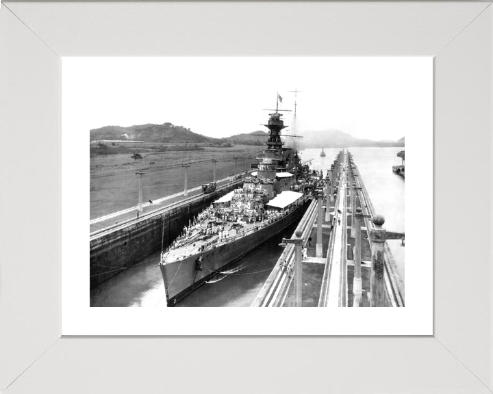 HMS Hood (51) Royal Navy Admiral Class Battlecruiser Bow View Photo Print Wall Art Decor - Posters, Prints, & Visual Artwork - by Hampshire Prints (image 4 of 9)