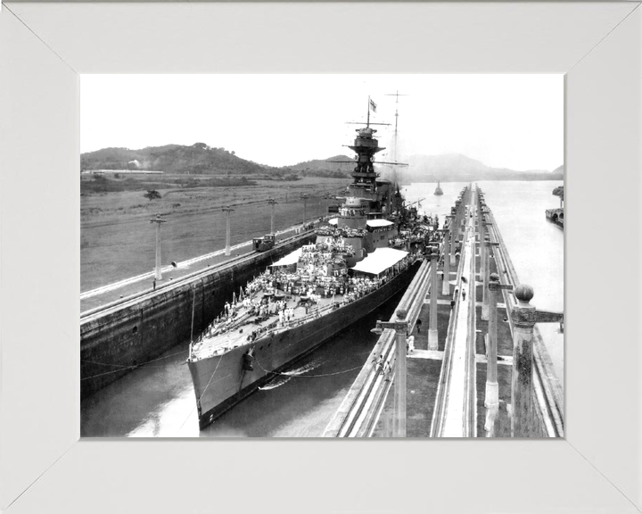 HMS Hood (51) Royal Navy Admiral Class Battlecruiser Bow View Photo Print Wall Art Decor - Posters, Prints, & Visual Artwork - by Hampshire Prints (image 5 of 9)