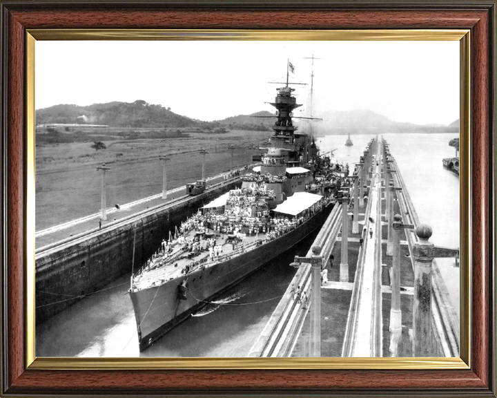 HMS Hood (51) Royal Navy Admiral Class Battlecruiser Bow View Photo Print Wall Art Decor - Posters, Prints, & Visual Artwork - by Hampshire Prints (image 9 of 9)