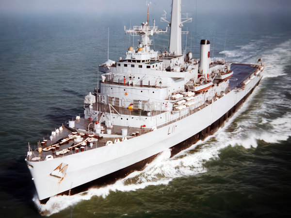 HMS Intrepid L11 Fearless Class Amphibious Ship Port Bow View
