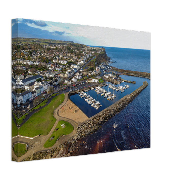 Ballycastle Harbour Antrim Northern Ireland from above Photo Print - Canvas - Framed Photo Print - Hampshire Prints