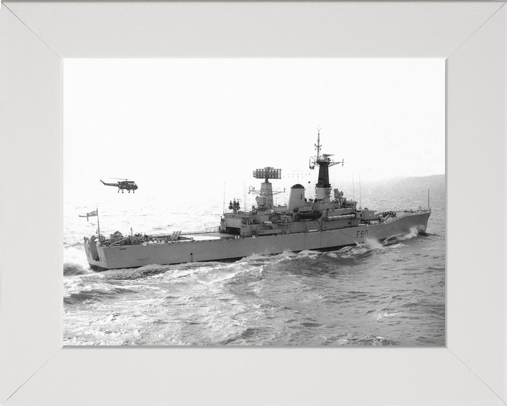 HMS Jupiter F60 Leander Class Frigate Underway Black and White Photo Print - Posters, Prints, & Visual Artwork - by Hampshire Prints (image 5 of 9)