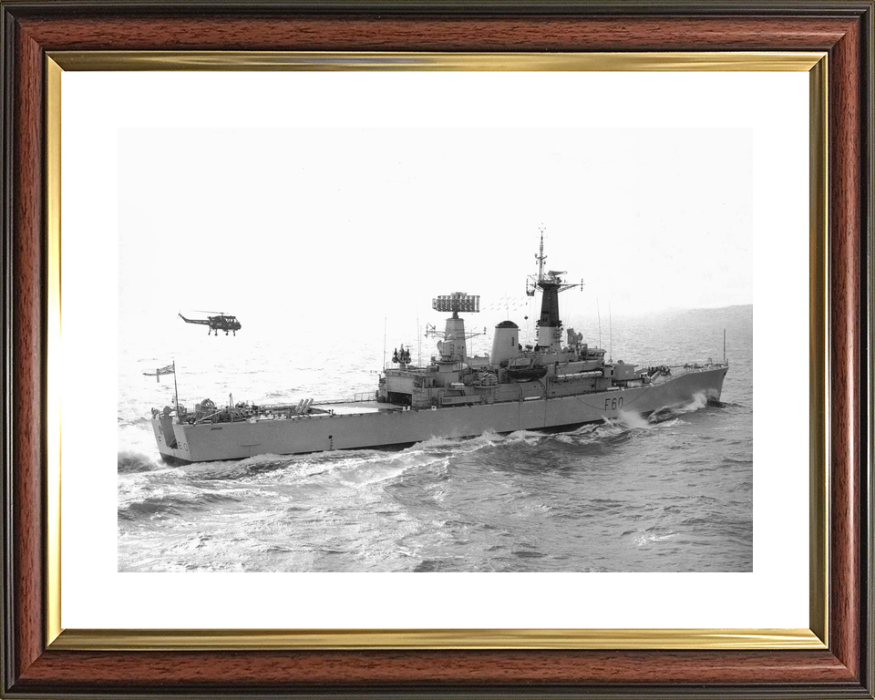 HMS Jupiter F60 Leander Class Frigate Underway Black and White Photo Print - Posters, Prints, & Visual Artwork - by Hampshire Prints (image 8 of 9)