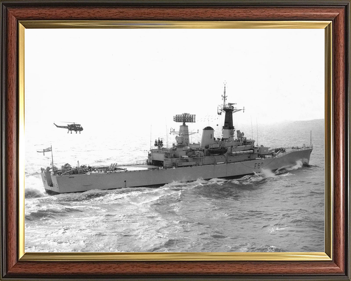 HMS Jupiter F60 Leander Class Frigate Underway Black and White Photo Print - Posters, Prints, & Visual Artwork - by Hampshire Prints (image 9 of 9)
