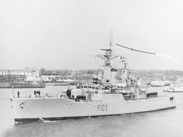 HMS Lowestoft F103 Rothesay Class Frigate 1973
