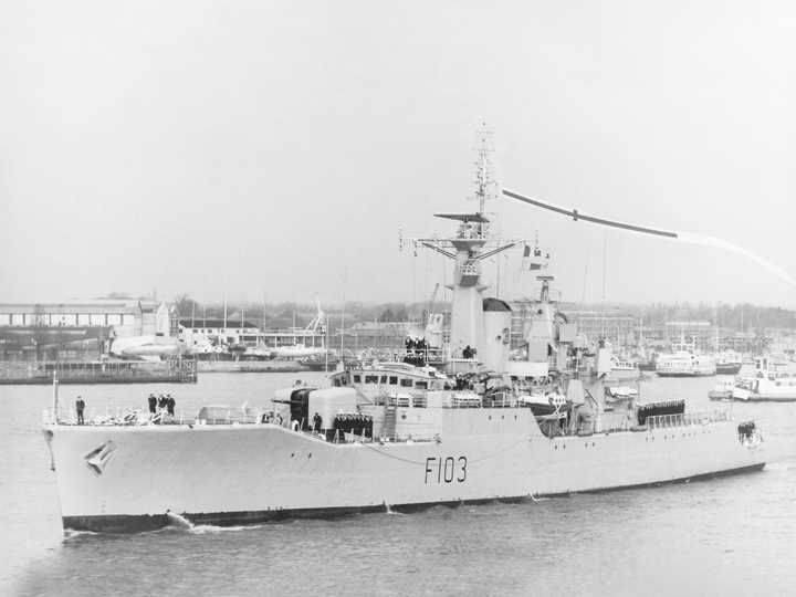 HMS Lowestoft F103 Rothesay Class Frigate 1973 Photo Print - Posters, Prints, & Visual Artwork - by Hampshire Prints (image 1 of 9)