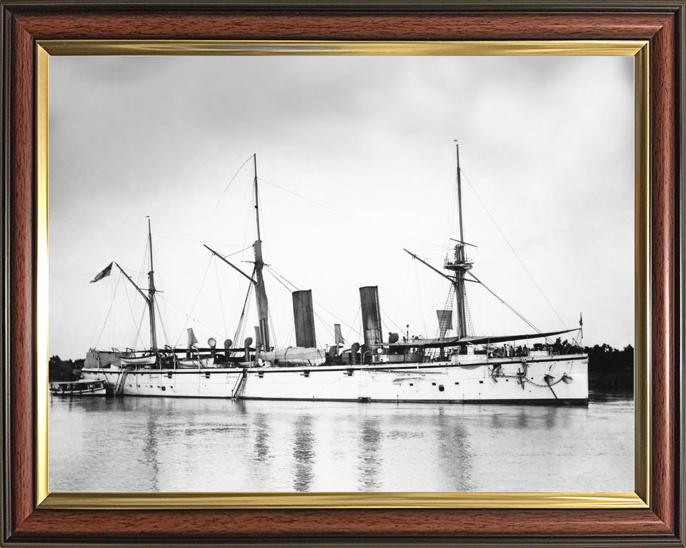 HMS Mercury 1878 Iris Class Cruiser 1914 Photo Print - Posters, Prints, & Visual Artwork - by Hampshire Prints (image 9 of 9)