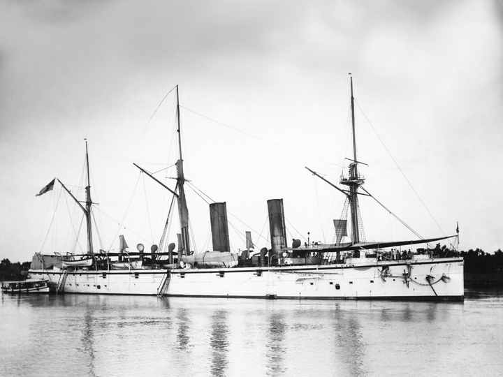 HMS Mercury 1878 Iris Class Cruiser 1914 Photo Print - Posters, Prints, & Visual Artwork - by Hampshire Prints (image 1 of 9)