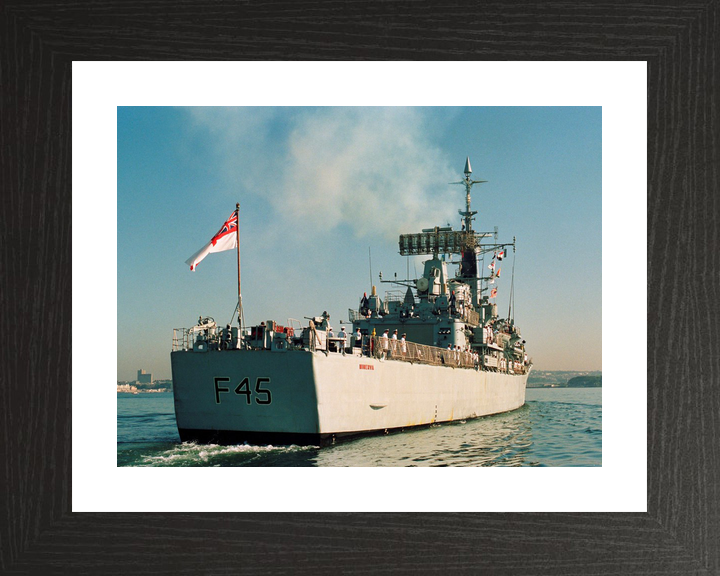 HMS Minerva F45 Leander Class Frigate July 1990 Underway Stern View Photo Print - Posters, Prints, & Visual Artwork - by Hampshire Prints (image 2 of 9)