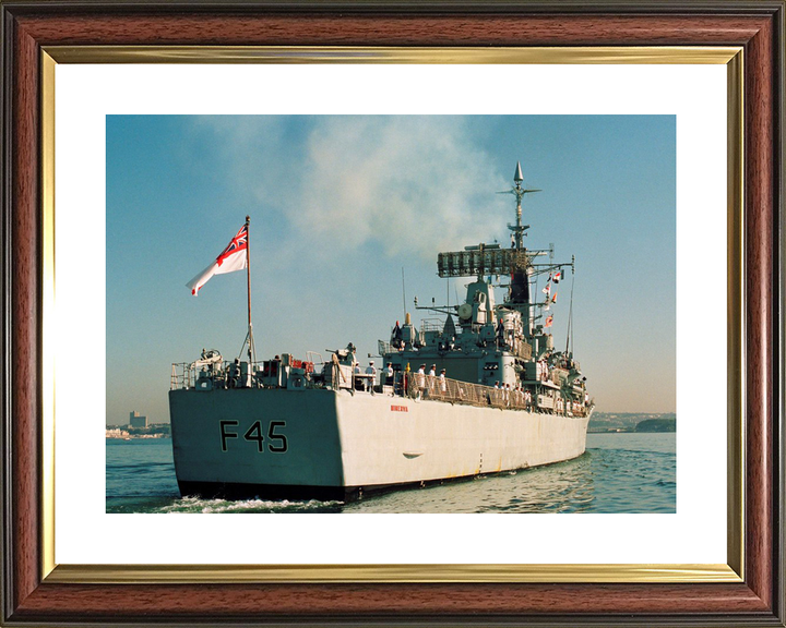HMS Minerva F45 Leander Class Frigate July 1990 Underway Stern View Photo Print - Posters, Prints, & Visual Artwork - by Hampshire Prints (image 8 of 9)