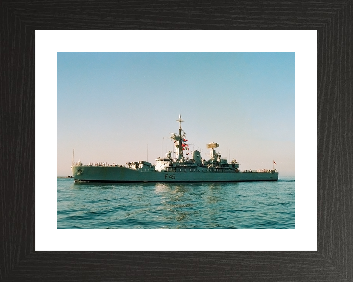 HMS Minerva F45 Leander Class Frigate July 1990 Port Beam View Photo Print - Posters, Prints, & Visual Artwork - by Hampshire Prints (image 2 of 9)