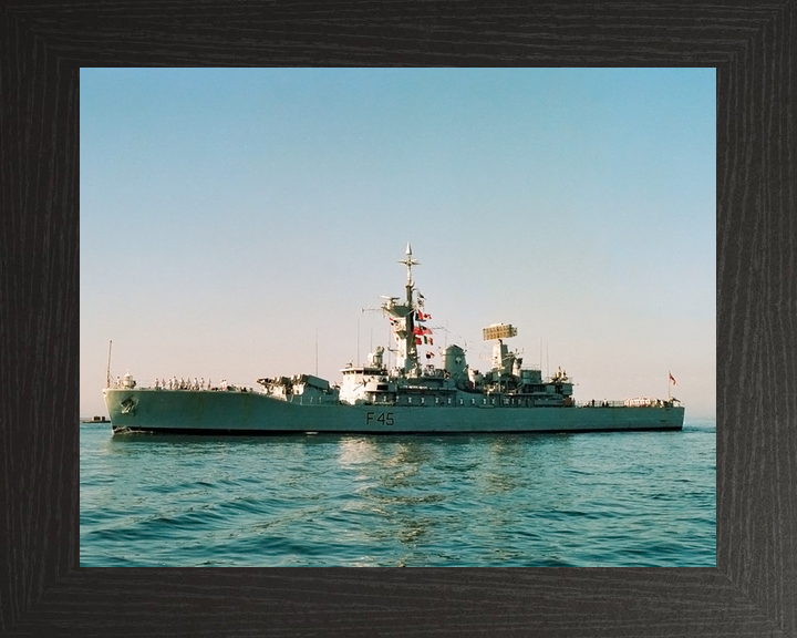 HMS Minerva F45 Leander Class Frigate July 1990 Port Beam View Photo Print - Posters, Prints, & Visual Artwork - by Hampshire Prints (image 3 of 9)