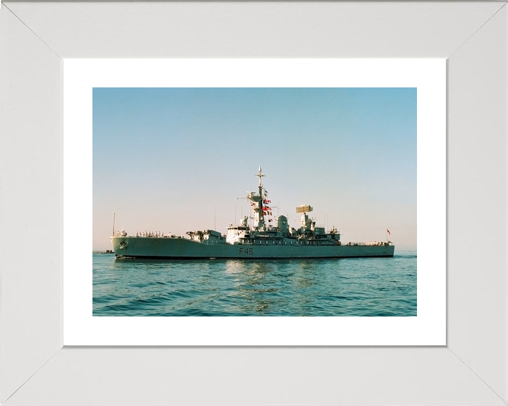 HMS Minerva F45 Leander Class Frigate July 1990 Port Beam View Photo Print - Posters, Prints, & Visual Artwork - by Hampshire Prints (image 4 of 9)