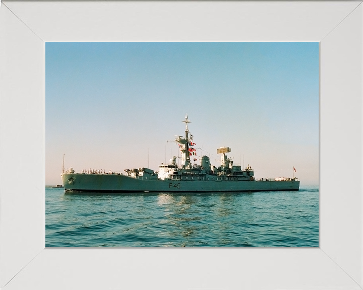 HMS Minerva F45 Leander Class Frigate July 1990 Port Beam View Photo Print - Posters, Prints, & Visual Artwork - by Hampshire Prints (image 5 of 9)