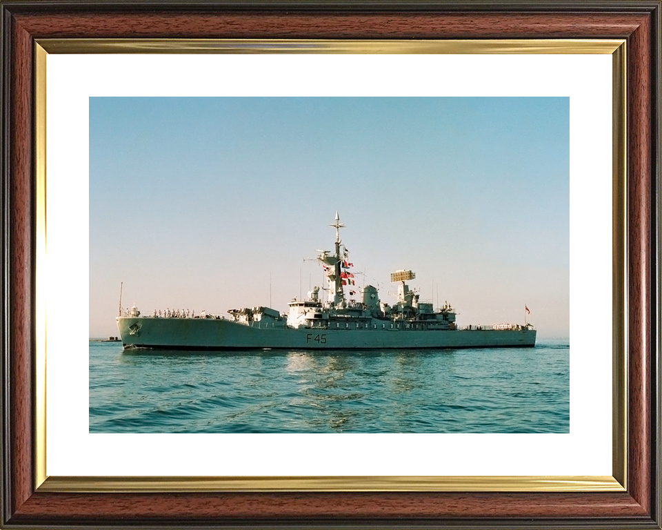 HMS Minerva F45 Leander Class Frigate July 1990 Port Beam View Photo Print - Posters, Prints, & Visual Artwork - by Hampshire Prints (image 8 of 9)