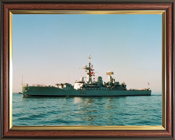 HMS Minerva F45 Leander Class Frigate July 1990 Port Beam View Photo Print - Posters, Prints, & Visual Artwork - by Hampshire Prints (image 9 of 9)