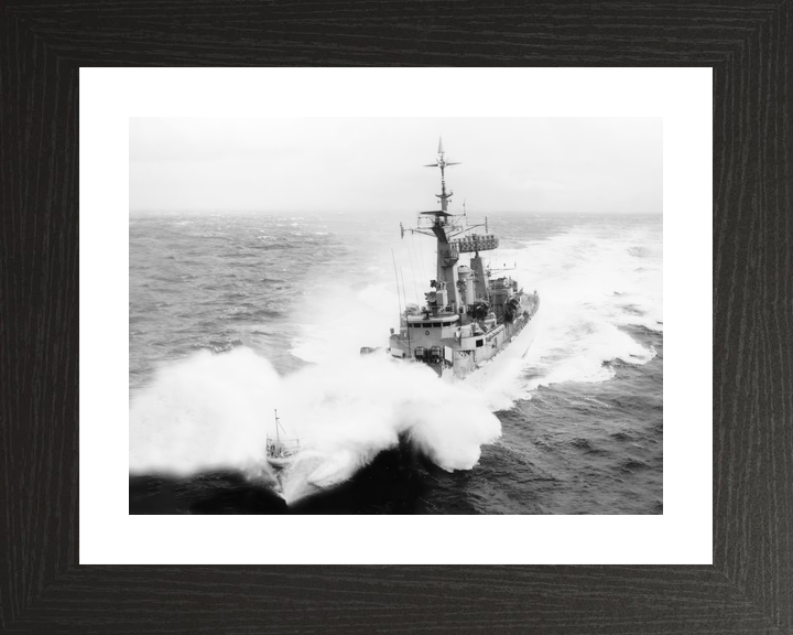 HMS Minerva F45 Leander Class Frigate In Rough Sea Photo Print - Posters, Prints, & Visual Artwork - by Hampshire Prints (image 2 of 9)