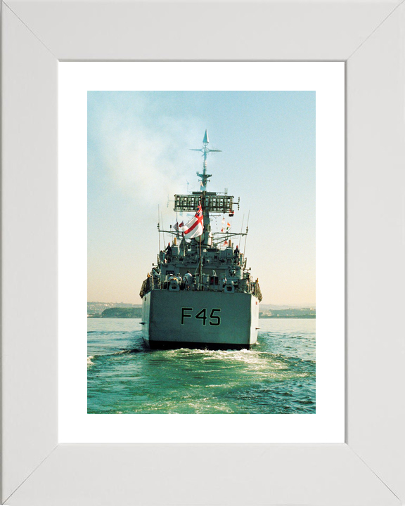 HMS Minerva F45 Leander Class Frigate July 1990 Stern View Photo Print - Posters, Prints, & Visual Artwork - by Hampshire Prints (image 4 of 9)