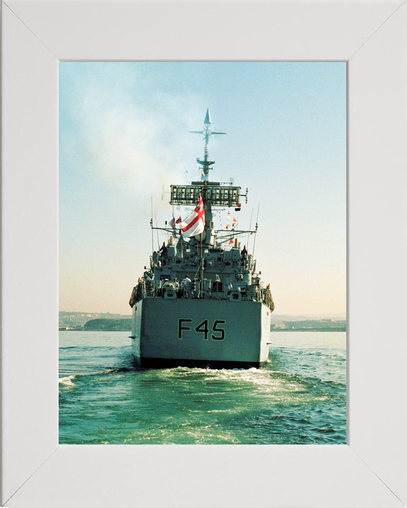HMS Minerva F45 Leander Class Frigate July 1990 Stern View Photo Print - Posters, Prints, & Visual Artwork - by Hampshire Prints (image 5 of 9)