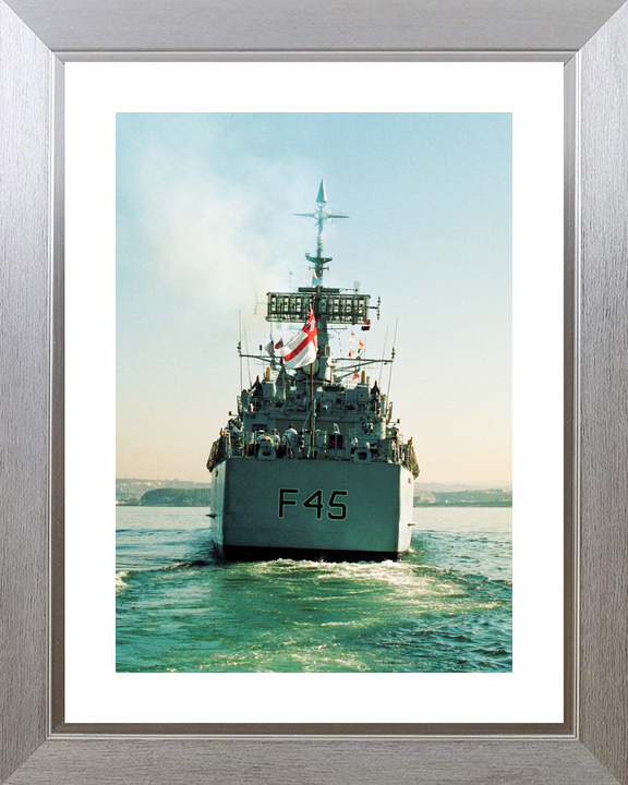 HMS Minerva F45 Leander Class Frigate July 1990 Stern View Photo Print - Posters, Prints, & Visual Artwork - by Hampshire Prints (image 6 of 9)